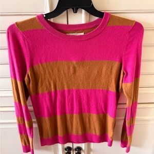 Old Navy Pink and Tan Striped Top